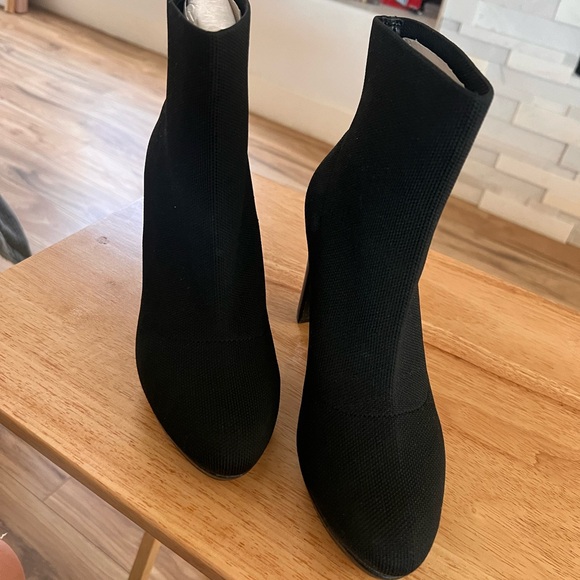 Calvin Klein Black Heeled Boots - Picture 3 of 3